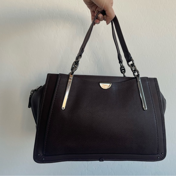 Coach Dreamer 36 Pebbled Satchel in Oxblood Leather - Picture 2 of 13